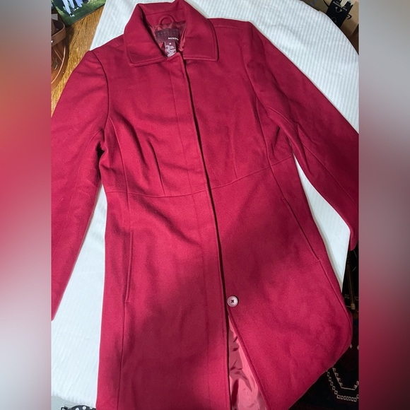 Merona Women's Deep Red Coat - Picture 4 of 8